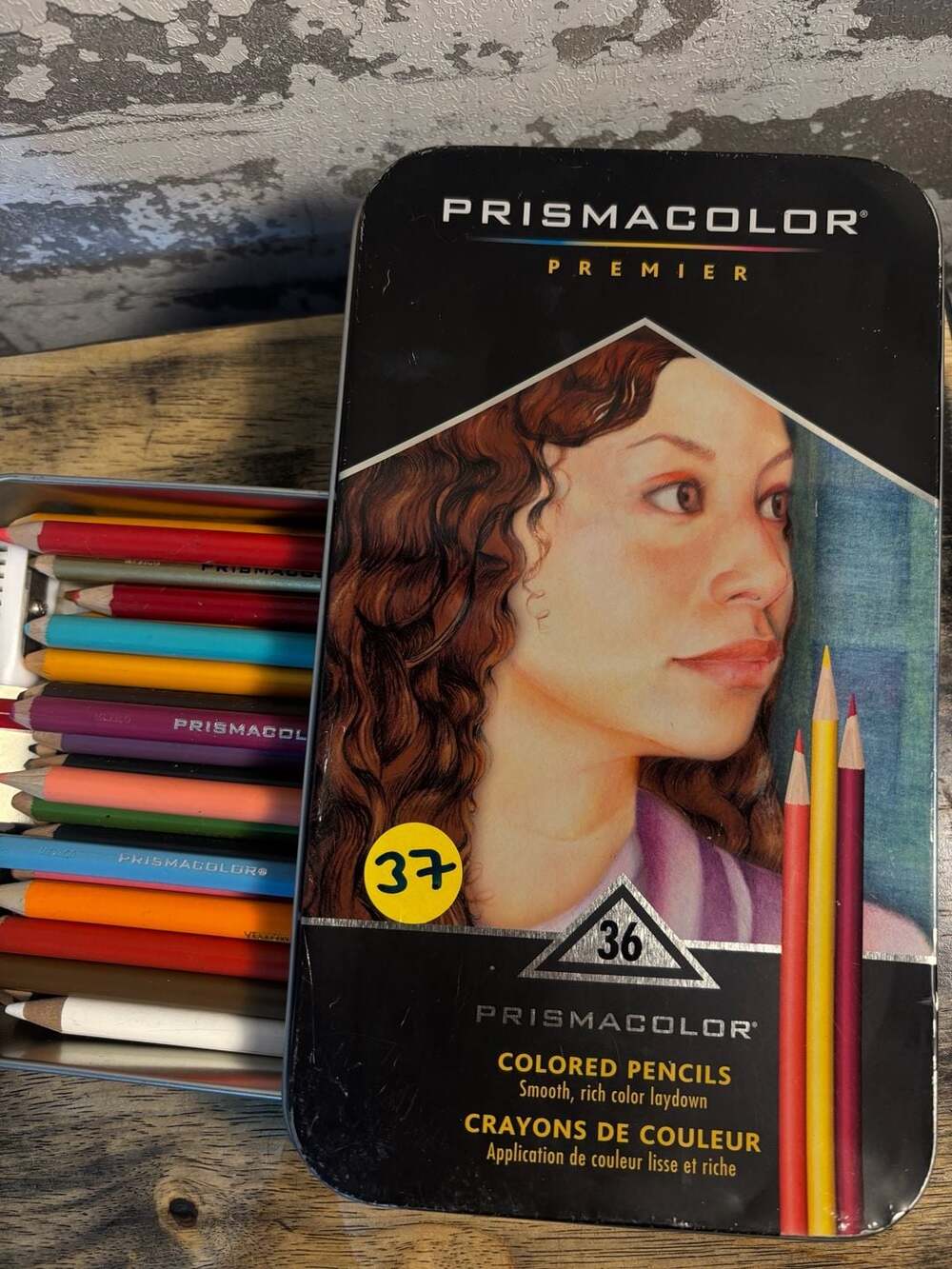 Prismacolor Premier Soft Core Colored Pencils, 36-Count Metal Tin Set